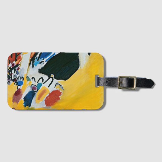 Kandinsky Impression III Concert Abstract Painting Luggage Tag (Front Horizontal)
