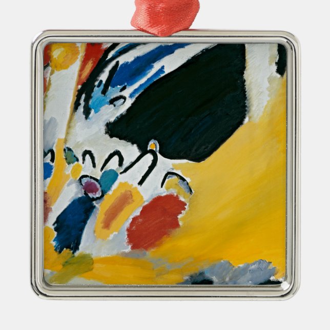 Kandinsky Impression III Concert Abstract Painting Metal Ornament (Front)
