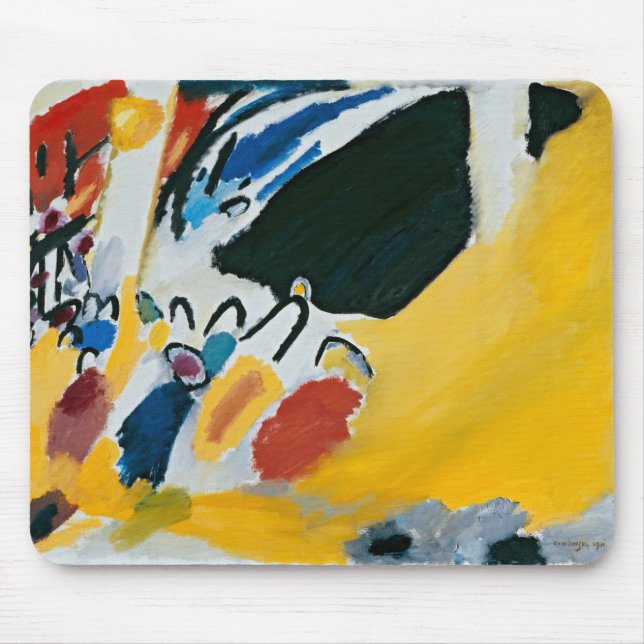 Kandinsky Impression III Concert Abstract Painting Mouse Pad (Front)