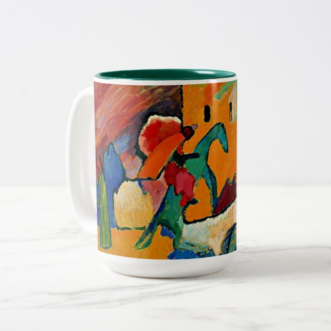 Kandinsky - Improvisation 3 Two-Tone Coffee Mug (Front Left)