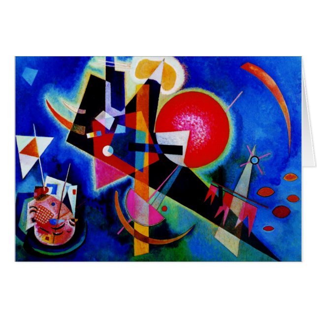 Kandinsky in Blue Abstract Painting (Front Horizontal)