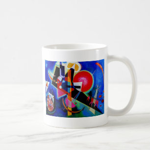 Kandinsky in Blue Abstract Painting Coffee Mug