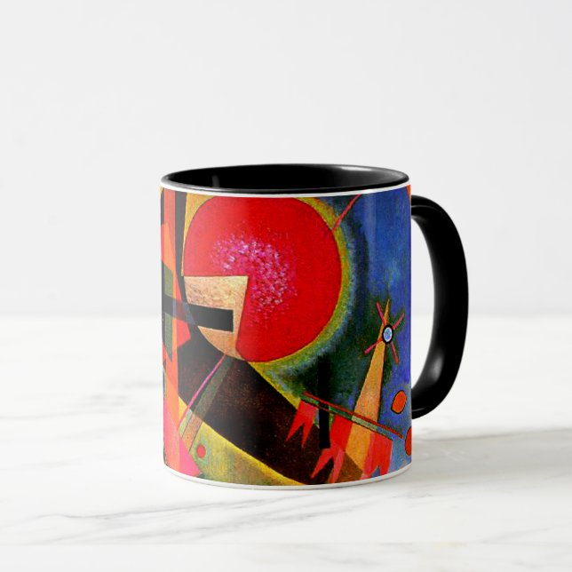 Kandinsky - In Blue, famous artwork Mug (Front Right)