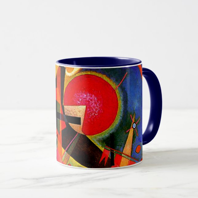 Kandinsky - In Blue, famous painting, Mug (Front Right)