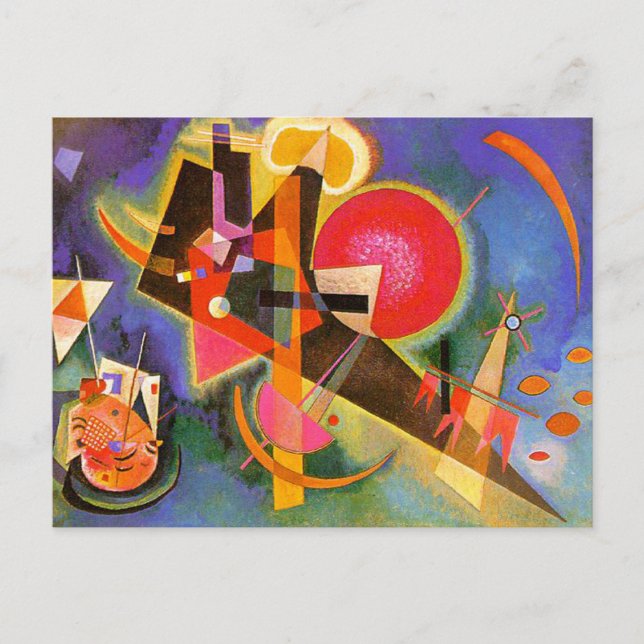 Kandinsky In Blue Postcard (Front)