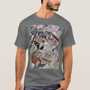 Kandinsky In Grey Abstract Artwork Dark Grey T-Shirt