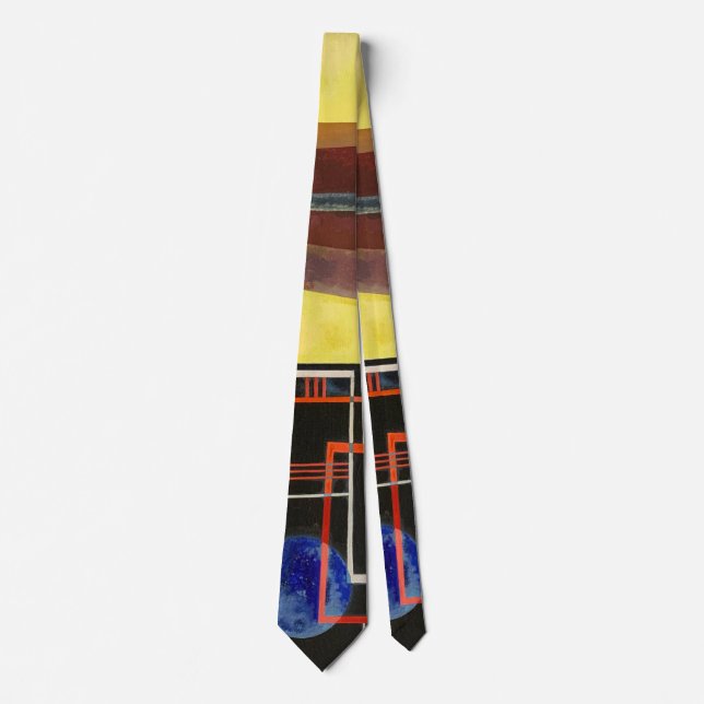 Kandinsky Inner Alliance Abstract Artwork Tie (Front)
