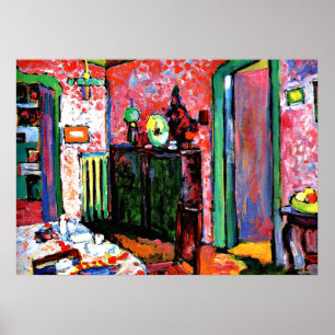 Kandinsky: Interior, My Dining Room, 1909 Poster