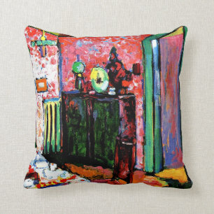Kandinsky: Interior, My Dining Room, 1909 Throw Pillow