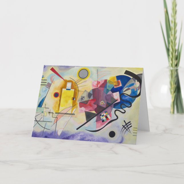 Kandinsky - Jaune Rouge Bleu Card (Front)