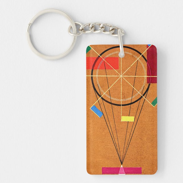 Kandinsky - Jolly, abstract painting Keychain (Front)