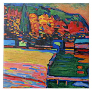 Kandinsky - Lake Starnberg Tile