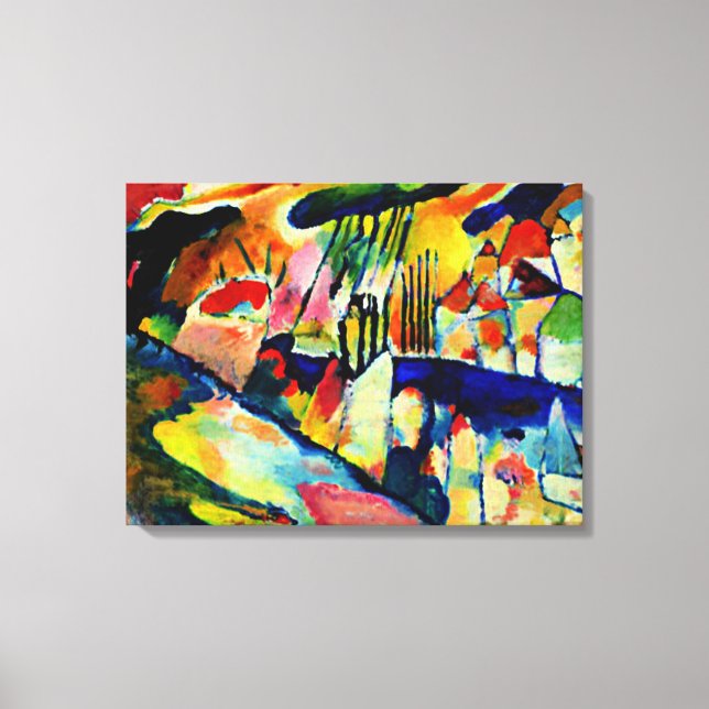 Kandinsky - Landscape with Rain Canvas Print (Front)