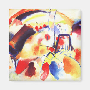 Kandinsky - Landscape with Red Spots Magnet