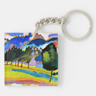 Kandinsky - Landscape with Rolling Hills Keychain