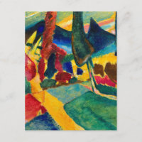 Kandinsky Landscape with Two Poplars