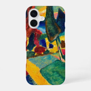 Kandinsky Landscape with Two Poplars iPhone 16 Case