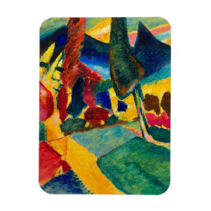 Kandinsky Landscape with Two Poplars Magnet