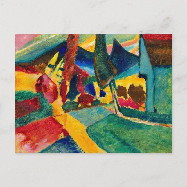 Kandinsky Landscape with Two Poplars Postcard (Front)