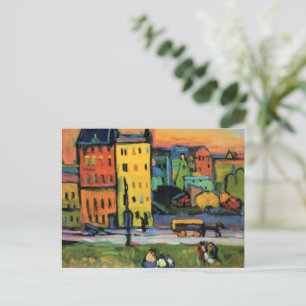 Kandinsky - Maisons à Munich Carte postale