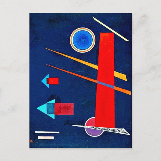 Kandinsky - Mighty Red Postcard (Front)