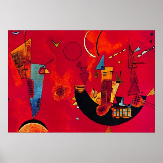 Kandinsky Mit und Gegen Abstract Painting Poster (Front)