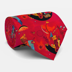 Kandinsky Mit und Gegen Red Cravate Abstraite