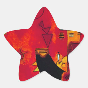 Kandinsky Mit und Gegen Star Sticker