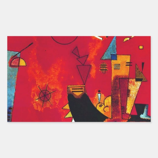 Kandinsky Mit und Gegen Sticker (Front)