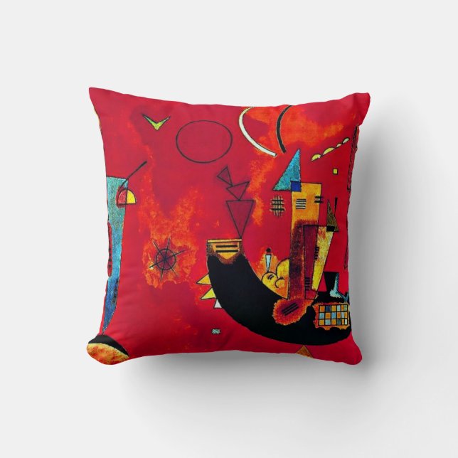 Kandinsky - Mit und Gegen Throw Pillow (Front)