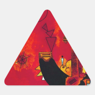 Kandinsky Mit und Gegen Triangle Sticker