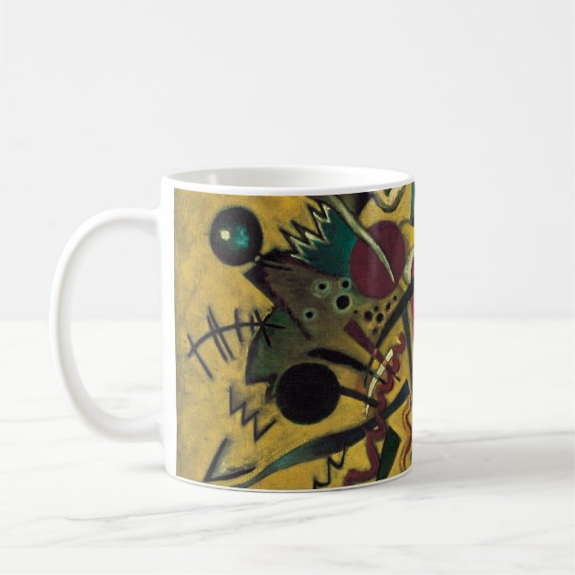 Kandinsky Modern Absract Expressionist Artwork Coffee Mug (Left)