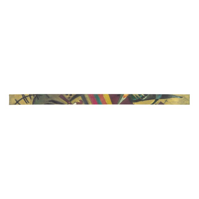 Kandinsky Modern Abstract Artwork Satin Ribbon (Front)