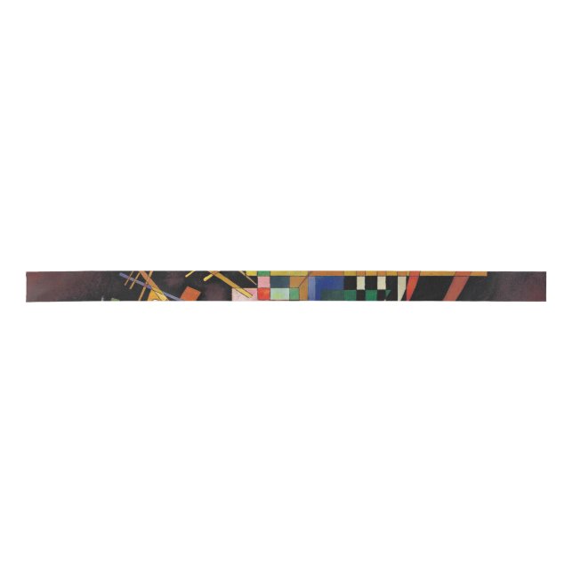 Kandinsky Modern Abstract Artwork Satin Ribbon (Front)