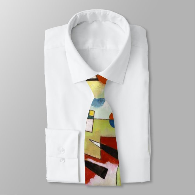 Kandinsky Modern Abstract Colourful Artwork Tie (Tied)