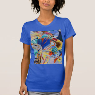 Kandinsky Modern Abstract Painting Art Royal Blue T-Shirt