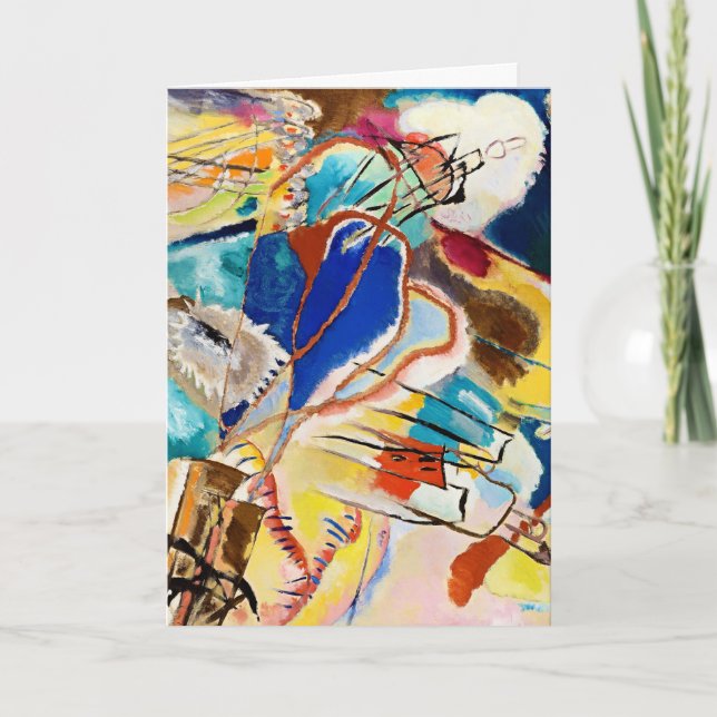Kandinsky Modern Abstract Painting Artwork Card (Front)