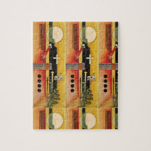Kandinsky Modern Abstract Painting Artwork Jigsaw Puzzle