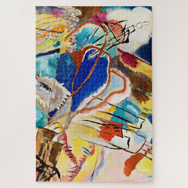 Kandinsky Modern Abstract Painting Artwork Jigsaw Puzzle (Vertical)