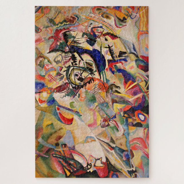 Kandinsky Modern Abstract Painting Artwork Jigsaw Puzzle (Vertical)