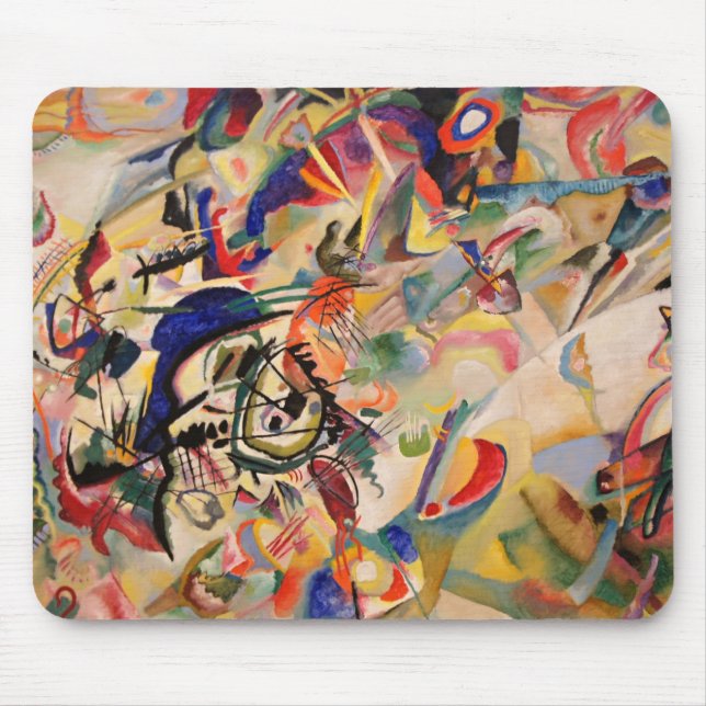 Kandinsky Modern Abstract Painting Artwork Mouse Pad (Front)
