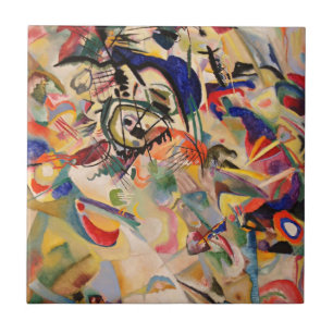 Kandinsky Modern Abstract Painting Artwork Tile