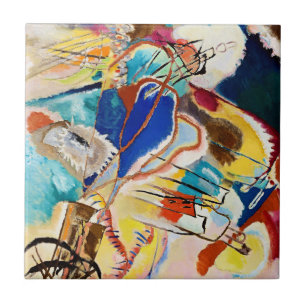 Kandinsky Modern Abstract Painting Artwork Tile