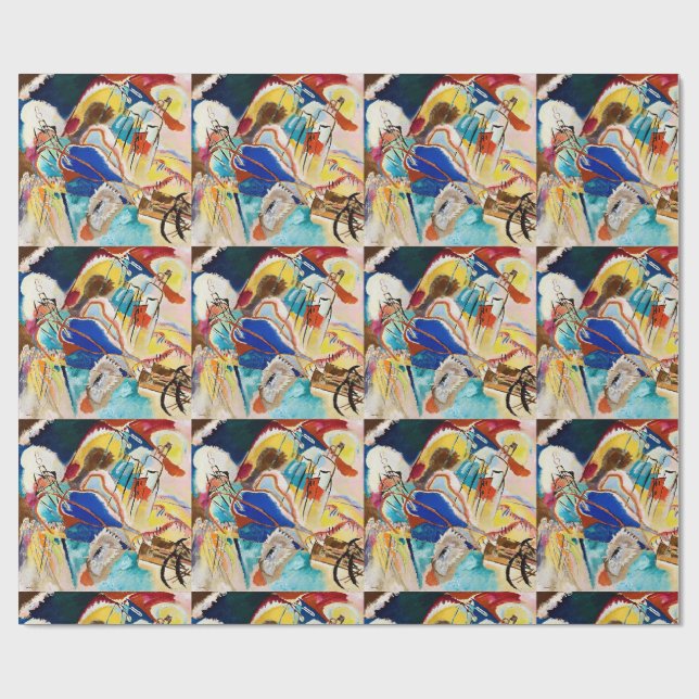 Kandinsky Modern Abstract Painting Artwork Wrapping Paper (Flat)