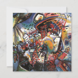 Kandinsky Moscow I Cityscape Abstract Black Card