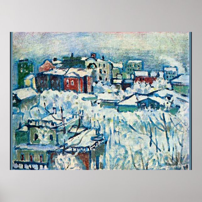 Kandinsky - Moscow, Smolensky Boulevard Study Poster (Front)