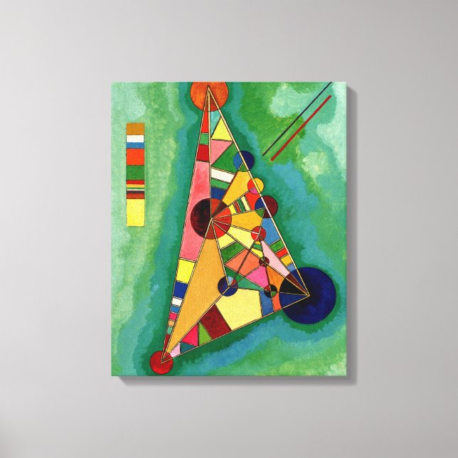 Kandinsky - Multicolored Triangle Canvas Print (Front)
