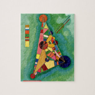 Kandinsky - Multicolored Triangle Jigsaw Puzzle