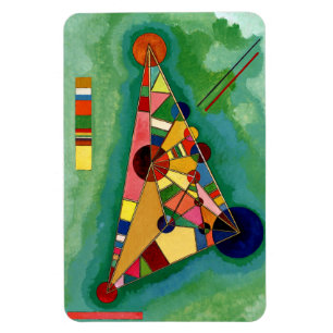 Kandinsky - Multicolored Triangle Magnet
