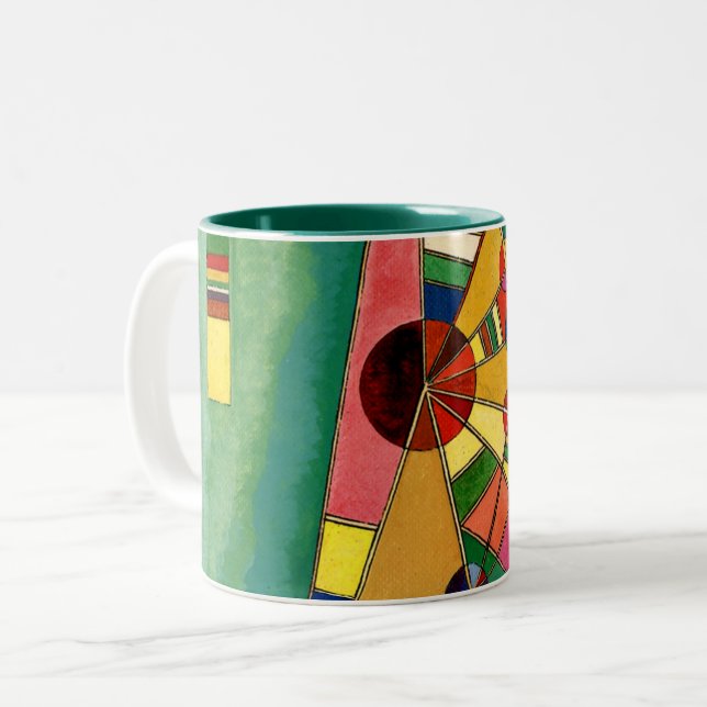 Kandinsky - Multicolored Triangle Mug (Front Left)